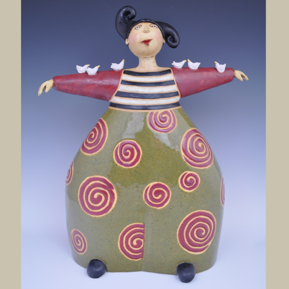 Anne Klocko Ceramic Sculpture Chorus Call